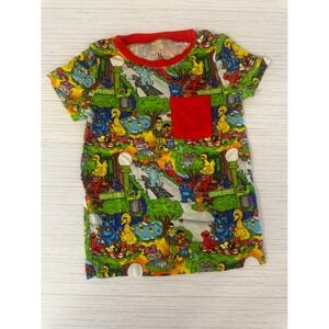 Bamboo Necessities Sesame Street Pocket Tee 2T Viscose Bamboo Elmo Big Bird